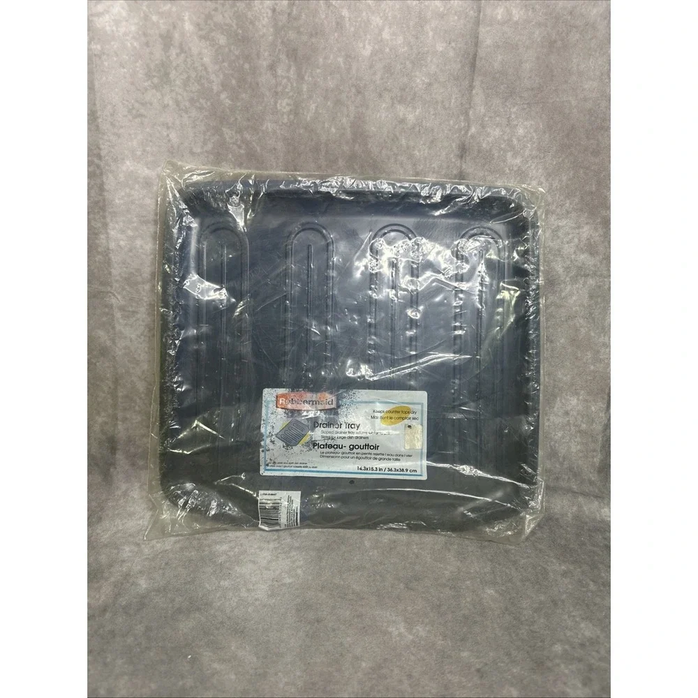 Rubbermaid 1180 Dish Drainer Tray Blue Mist New NOS‎ 14.3x15.3